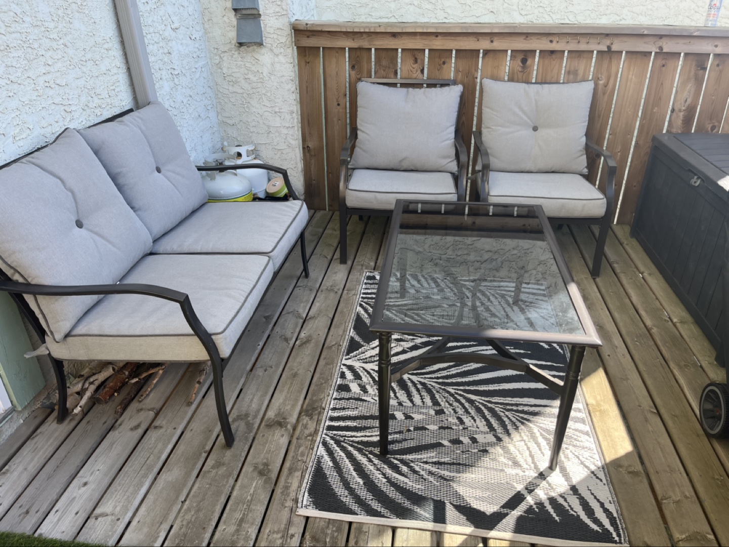 3-Piece Outdoor Patio Conversation Set - photo 4