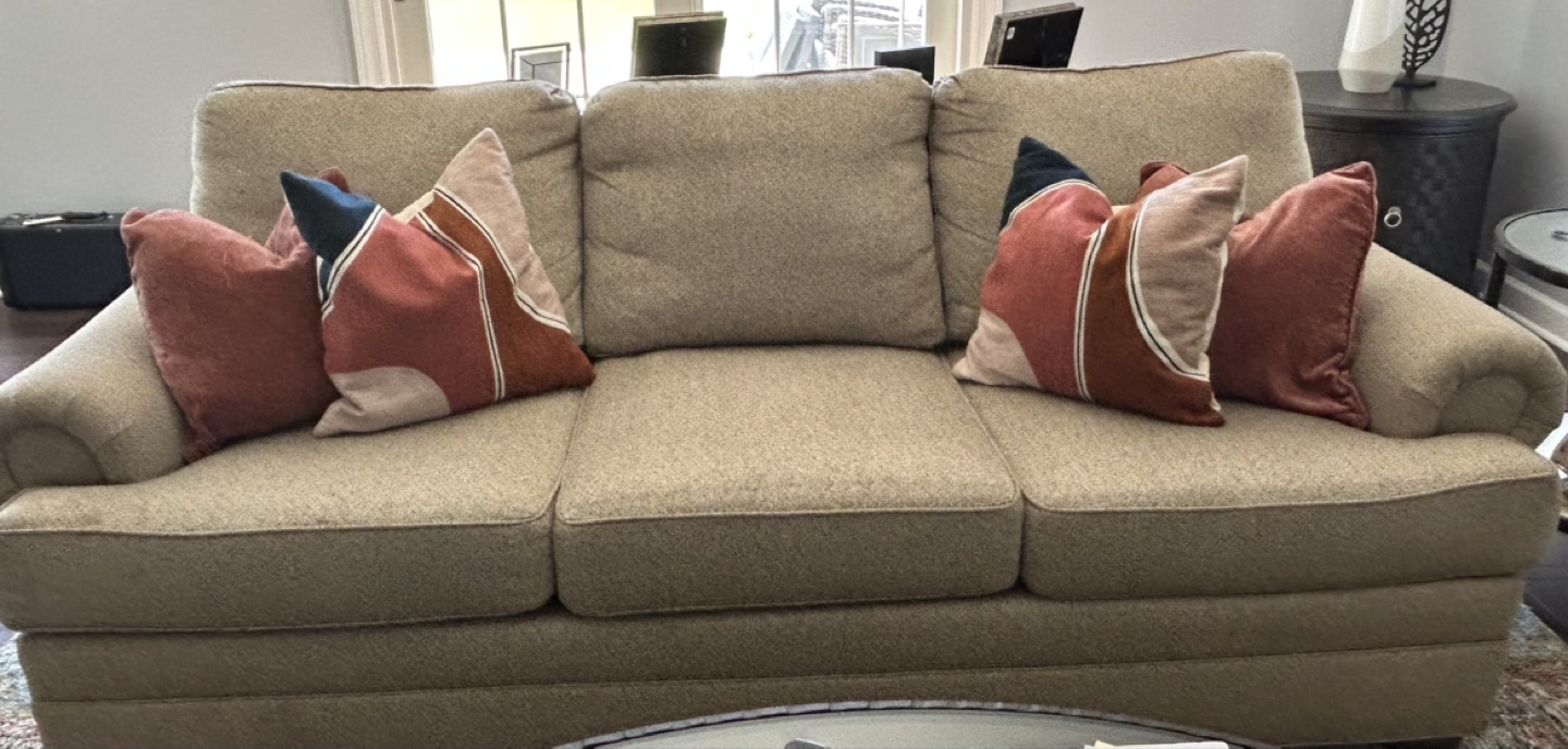 Walter E Smithe Sofa with Throw Pillows