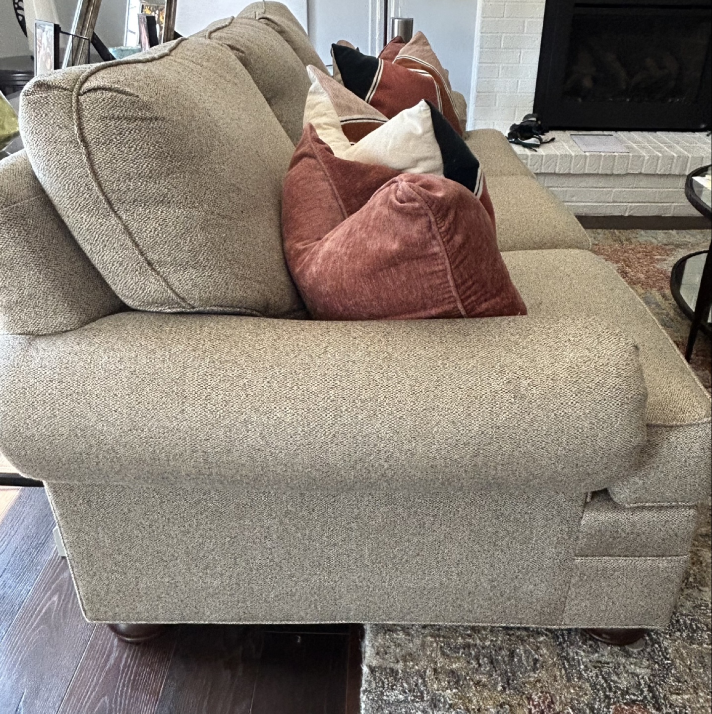 Walter E Smithe Sofa with Throw Pillows - photo 2