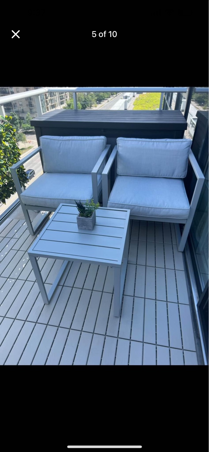 Balcony Conversation Set with Table - photo 4