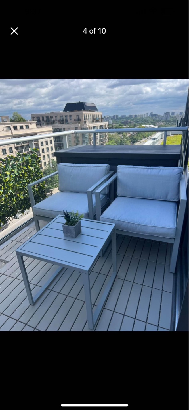 Balcony Conversation Set with Table - photo 3