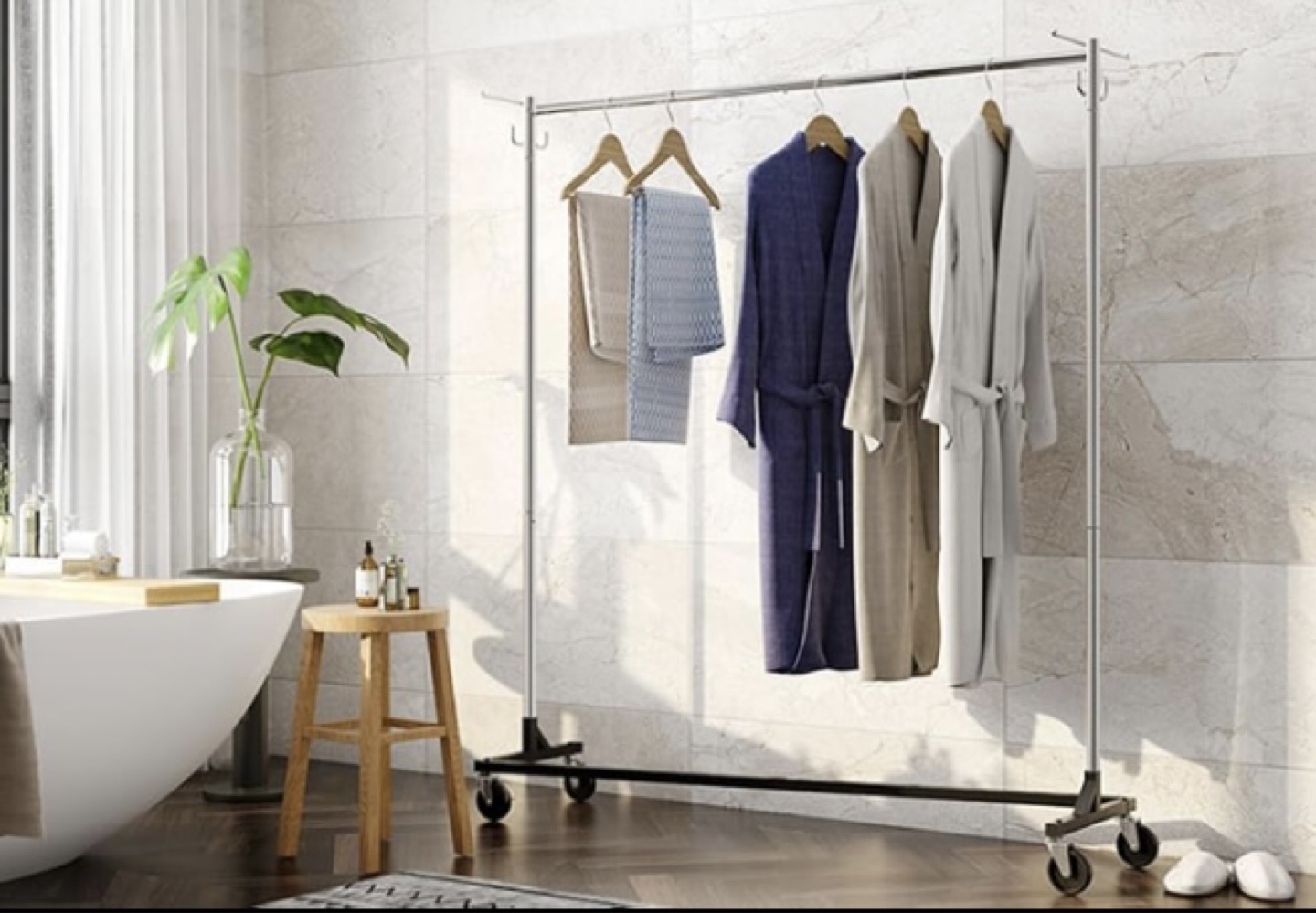 Greenstein Garment Rack with Wheels