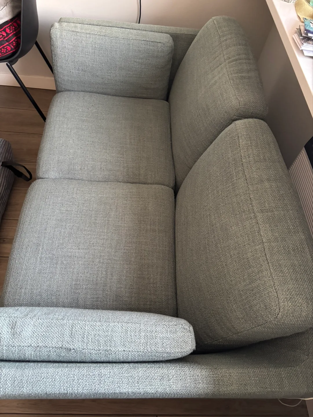 Light Blue Loveseat thumbnail
