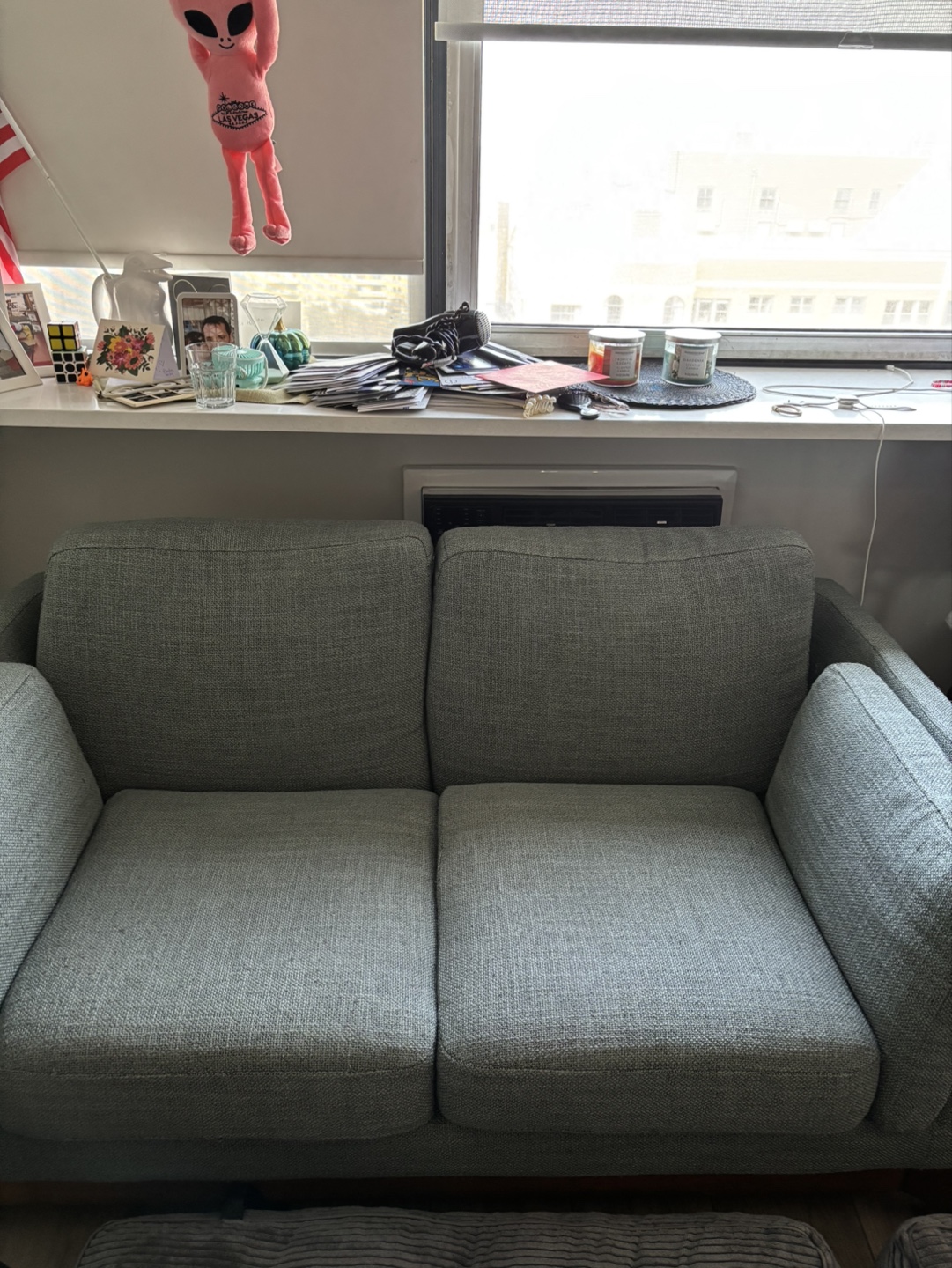 Light Blue Loveseat - photo 2