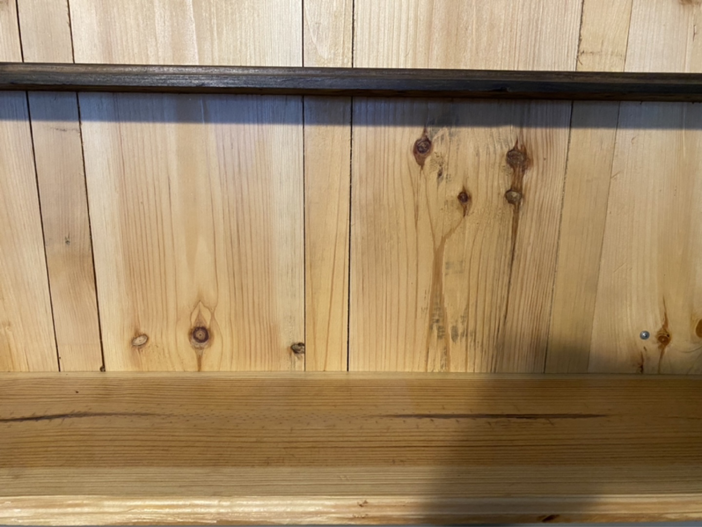 Rustic Live Edge Wood Bar with Shelf - photo 4