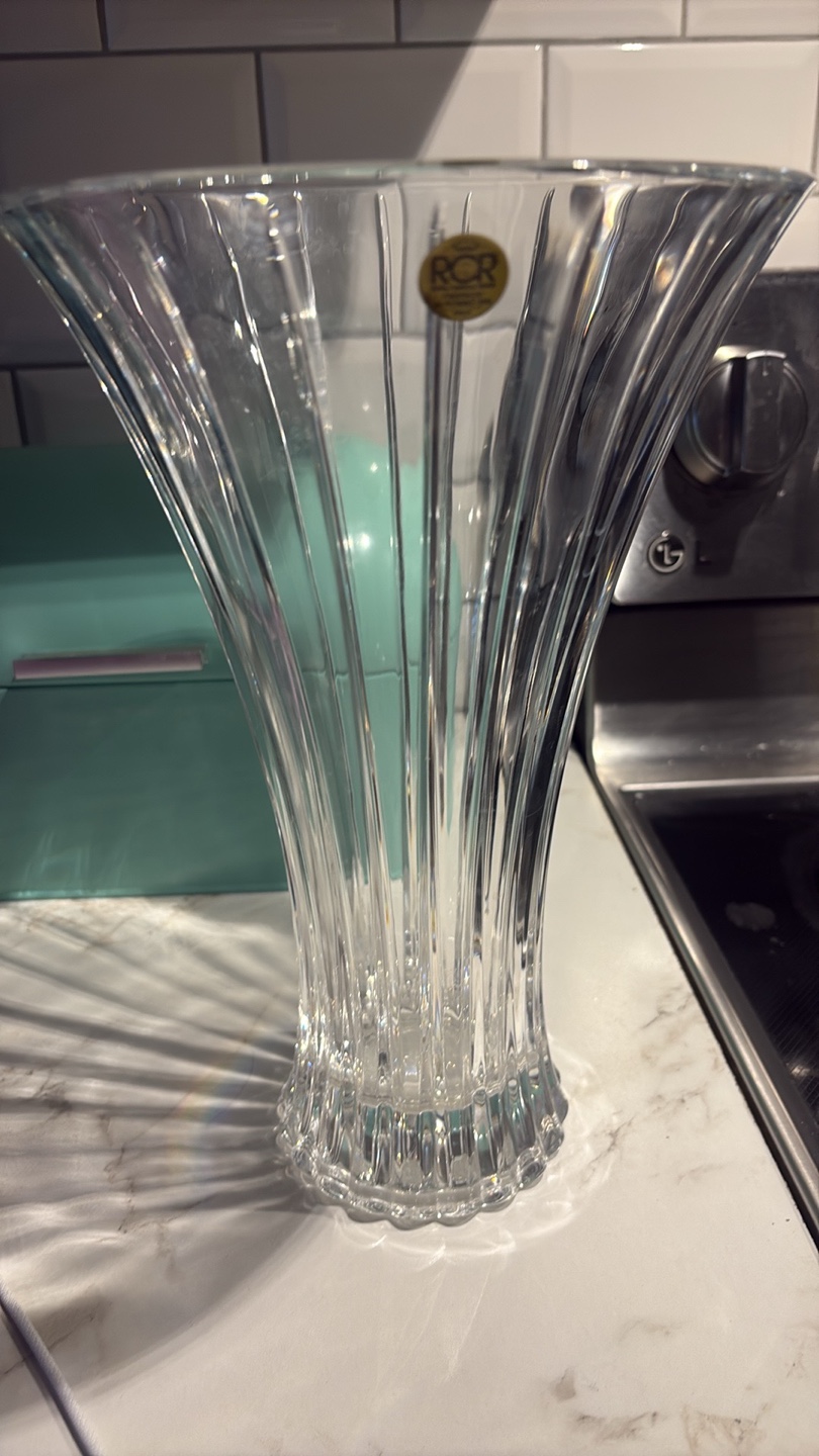 RCR Cristalleria Italiana Crystal Vase