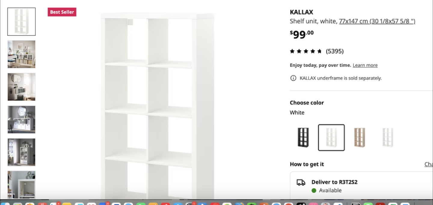 IKEA KALLAX 8-Cube Shelf - photo 2