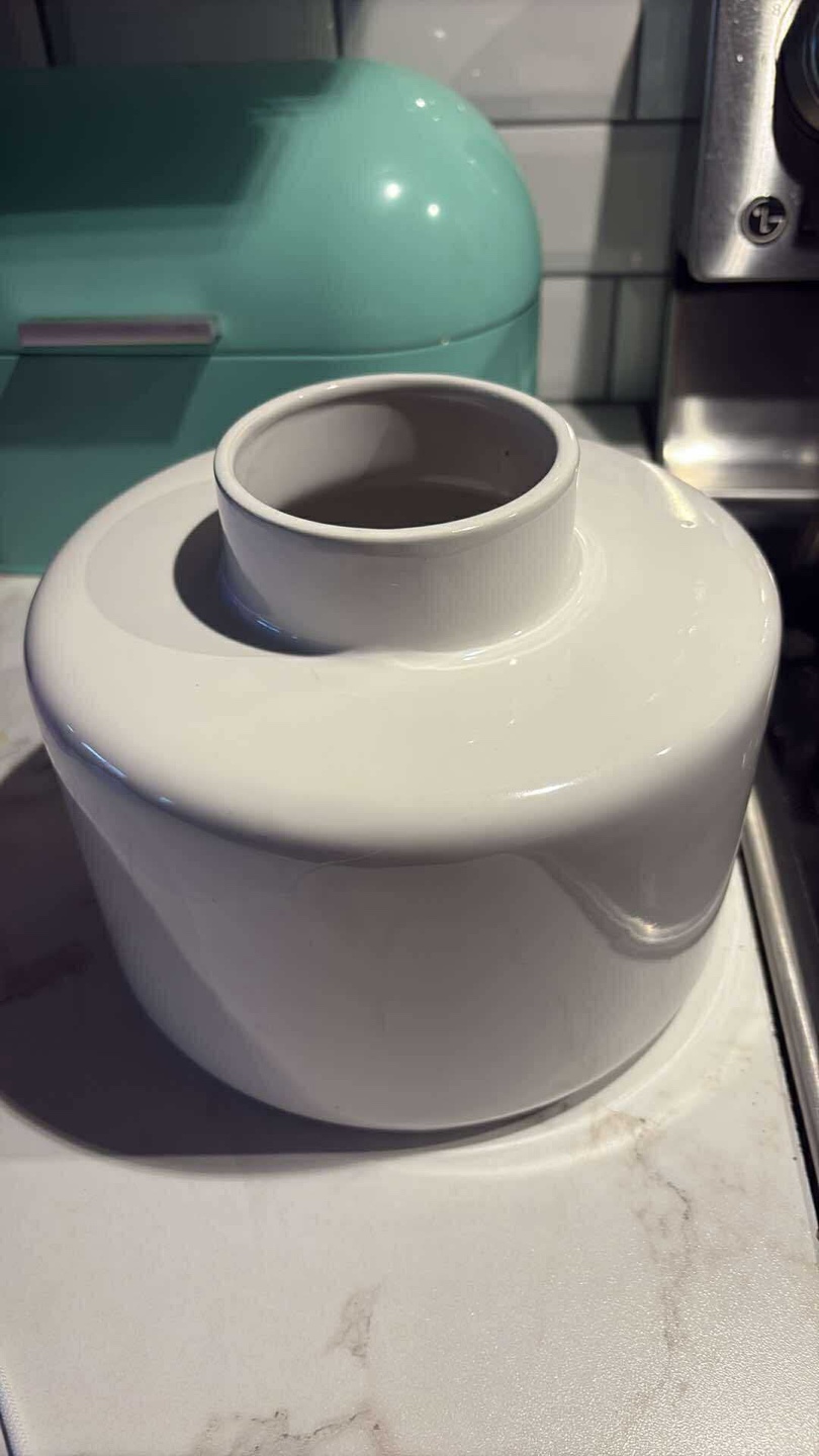 White ceramic vase