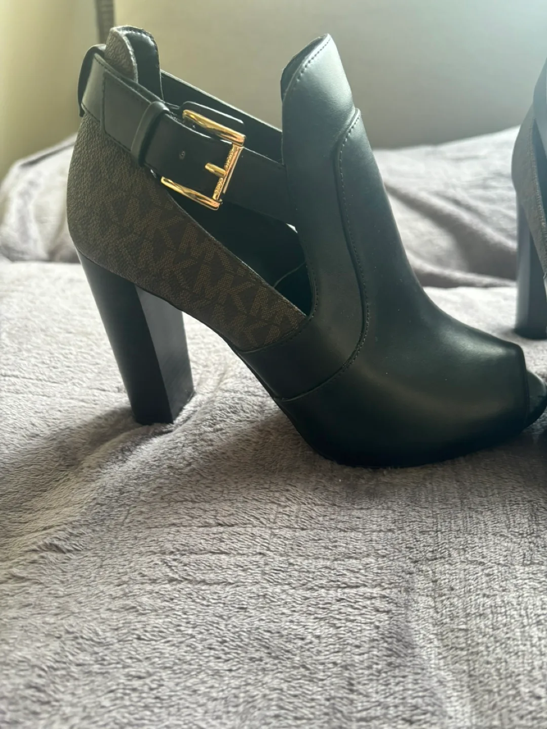 Michael Kors Black Cut-Out Booties image indicator(2)