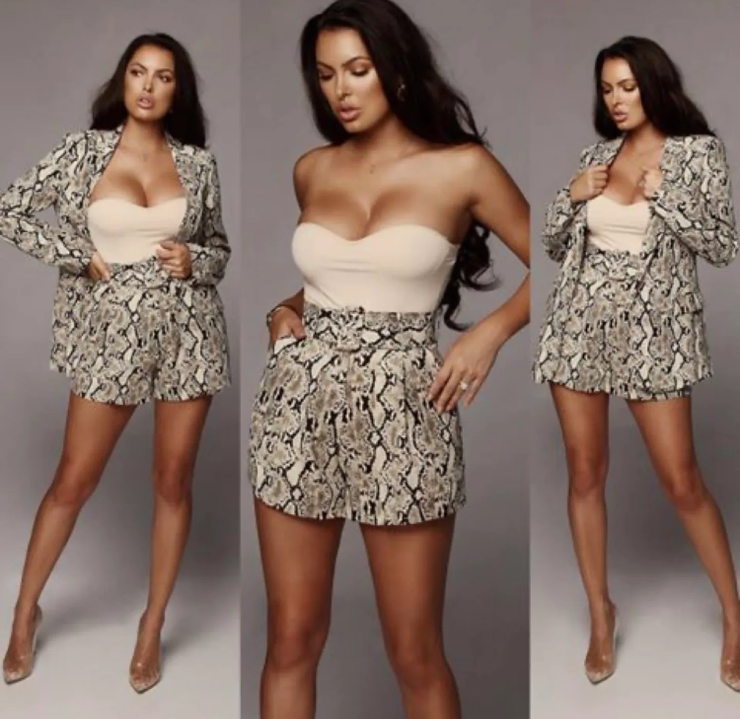 Two piece snake skin blazer and short image indicator(4)