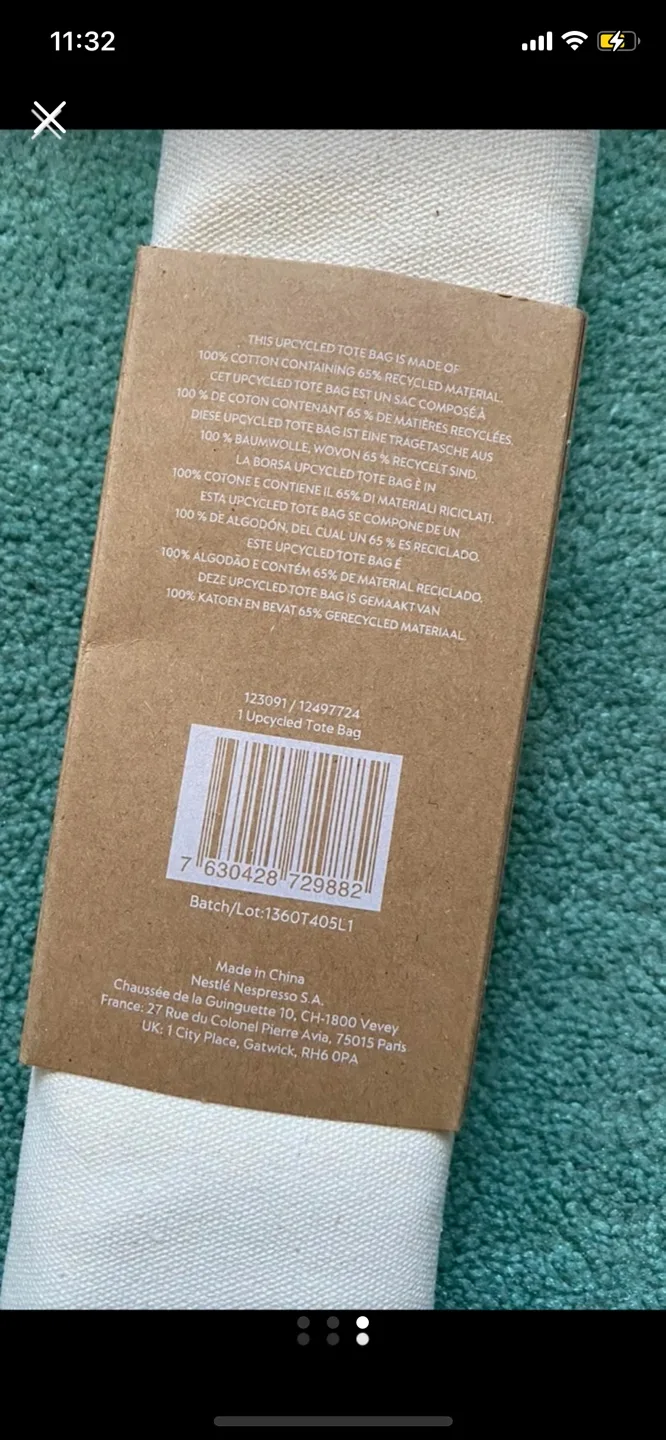 Nespresso Upcycled Tote Bag image indicator(3)