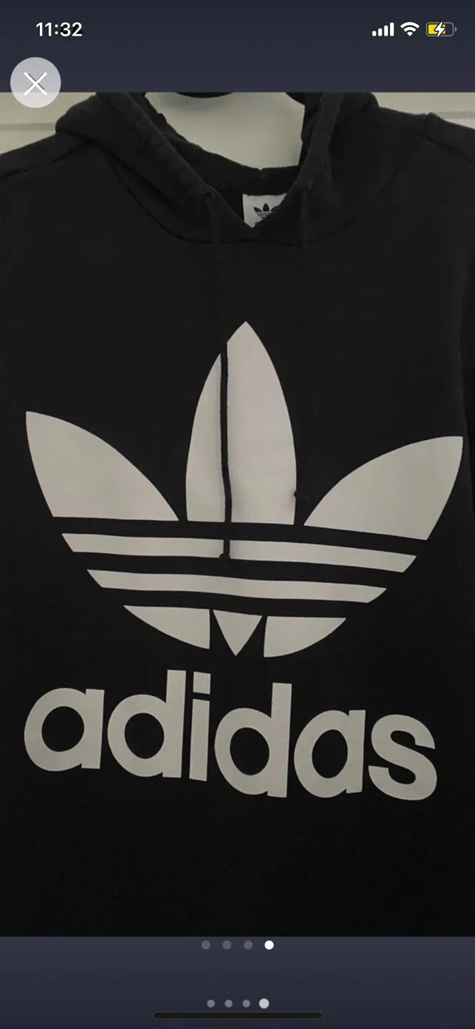Adidas black hoodie size large image indicator(4)