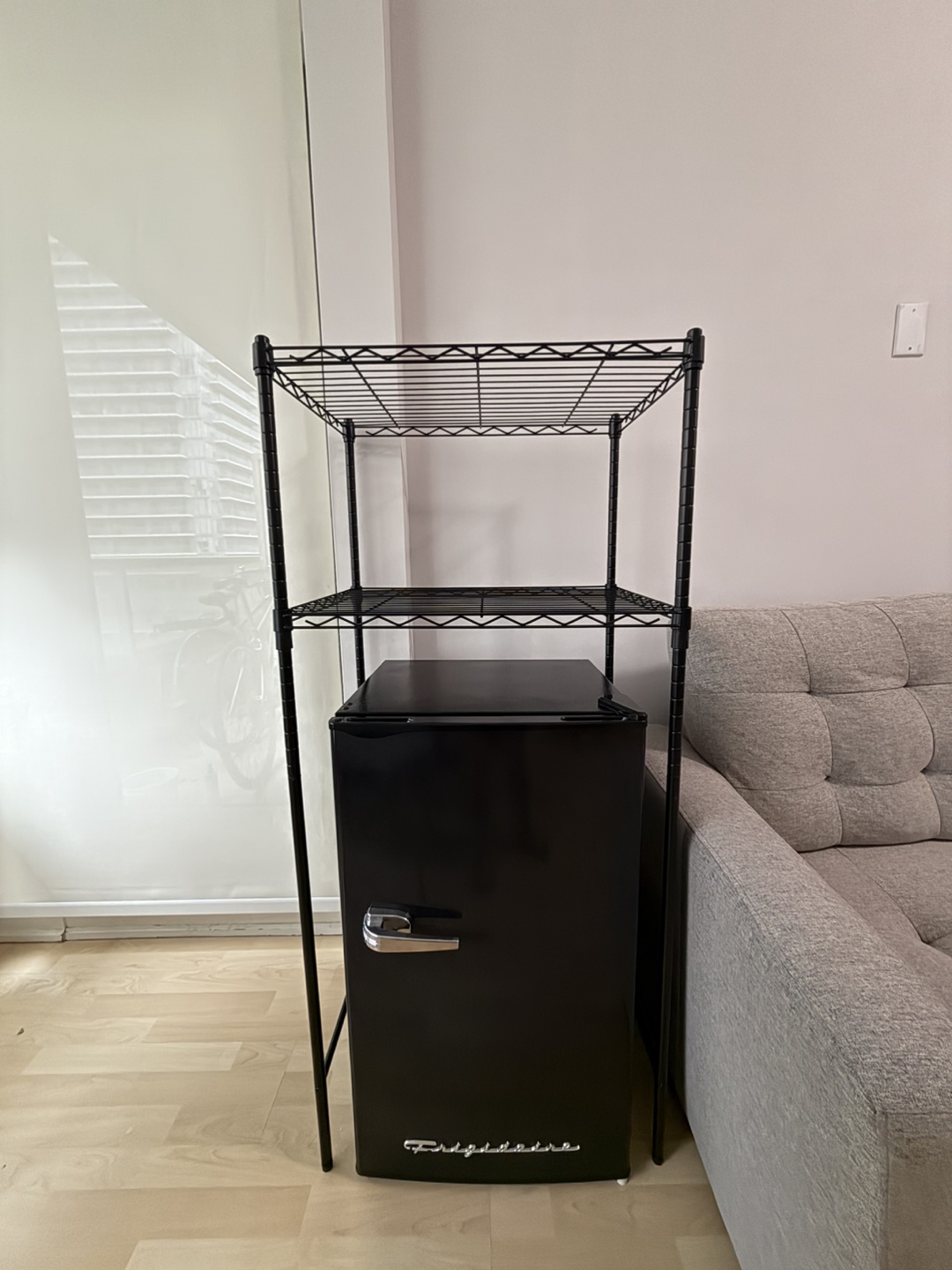Bar shelves -  Black Metal 2-Tier Shelving Unit - photo 4