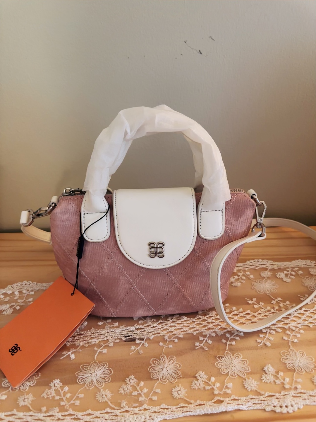 Vene Holy Quilted Mini Handbag - Dusty Rose