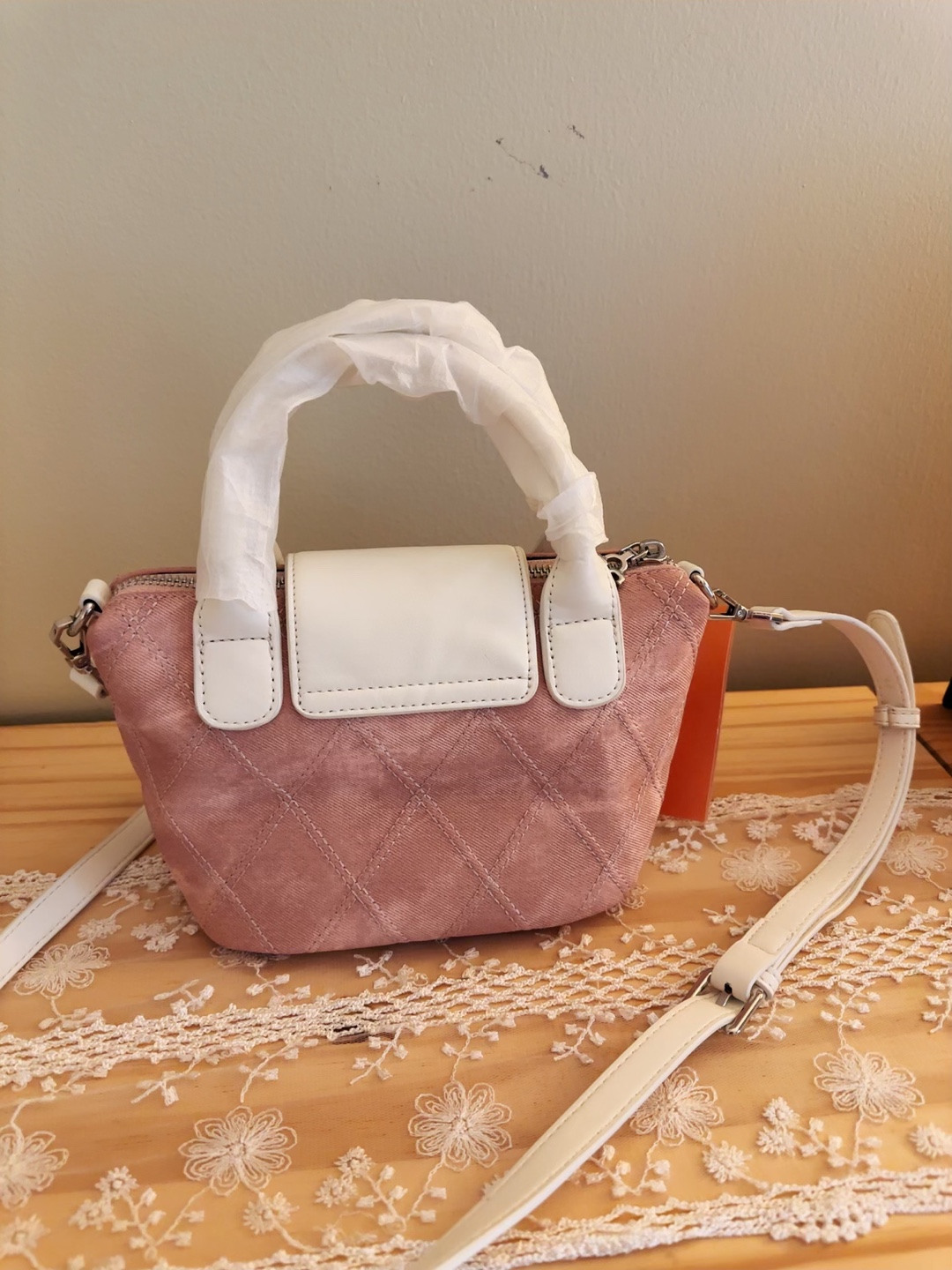 Vene Holy Quilted Mini Handbag - Dusty Rose - photo 2