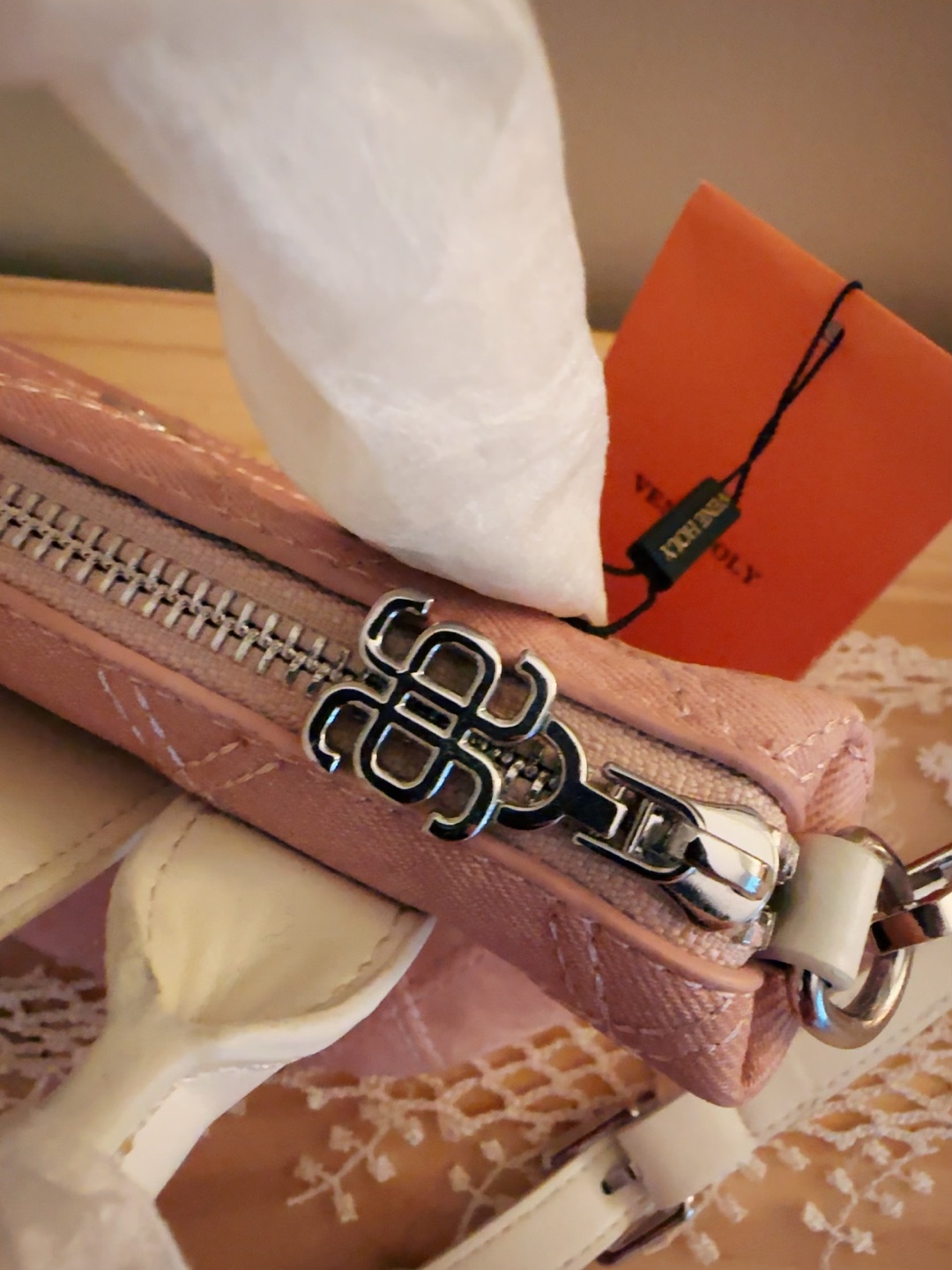 Vene Holy Quilted Mini Handbag - Dusty Rose - photo 3