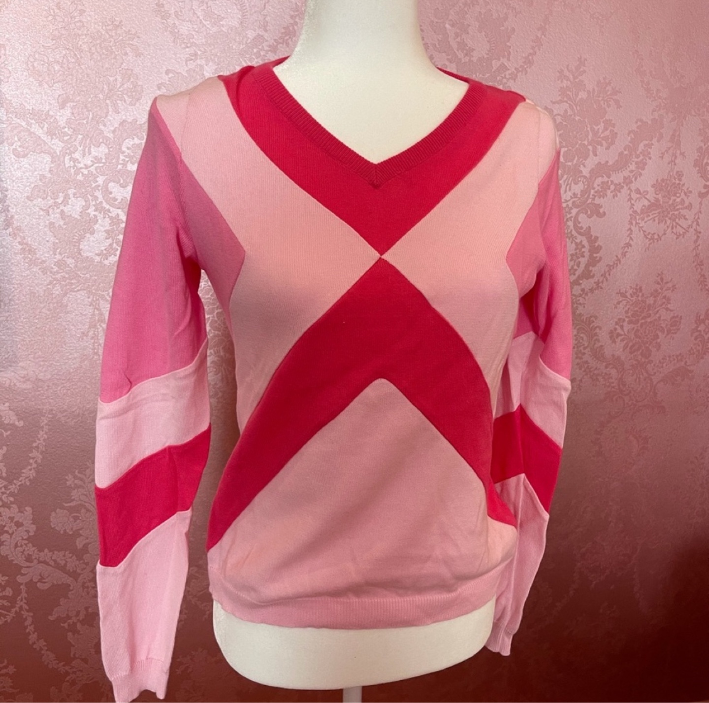 Moschino Blocked V-Neck Sweater