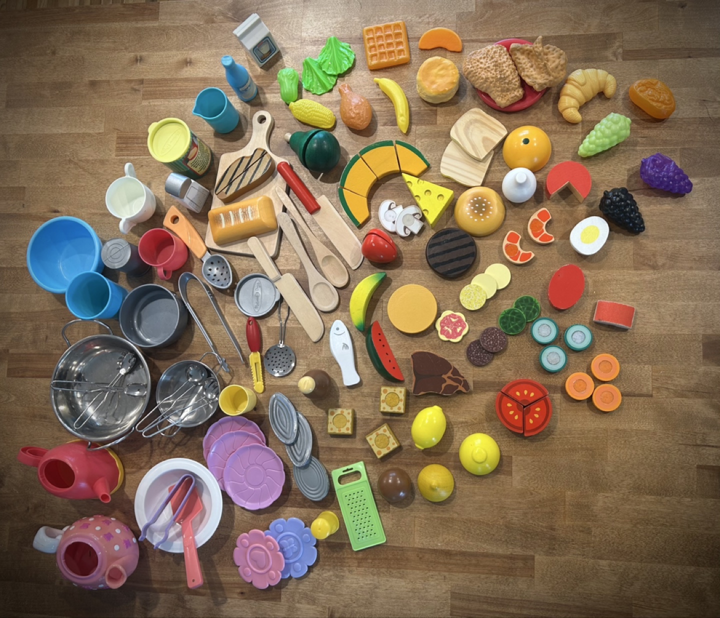 Huge Play Kitchen Food Set & Utensils