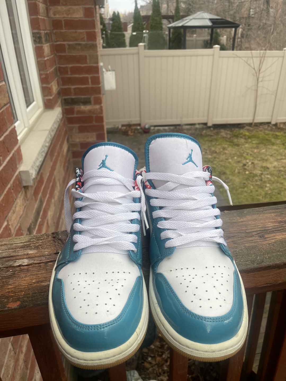 Blue & white Jordan 1 Lows