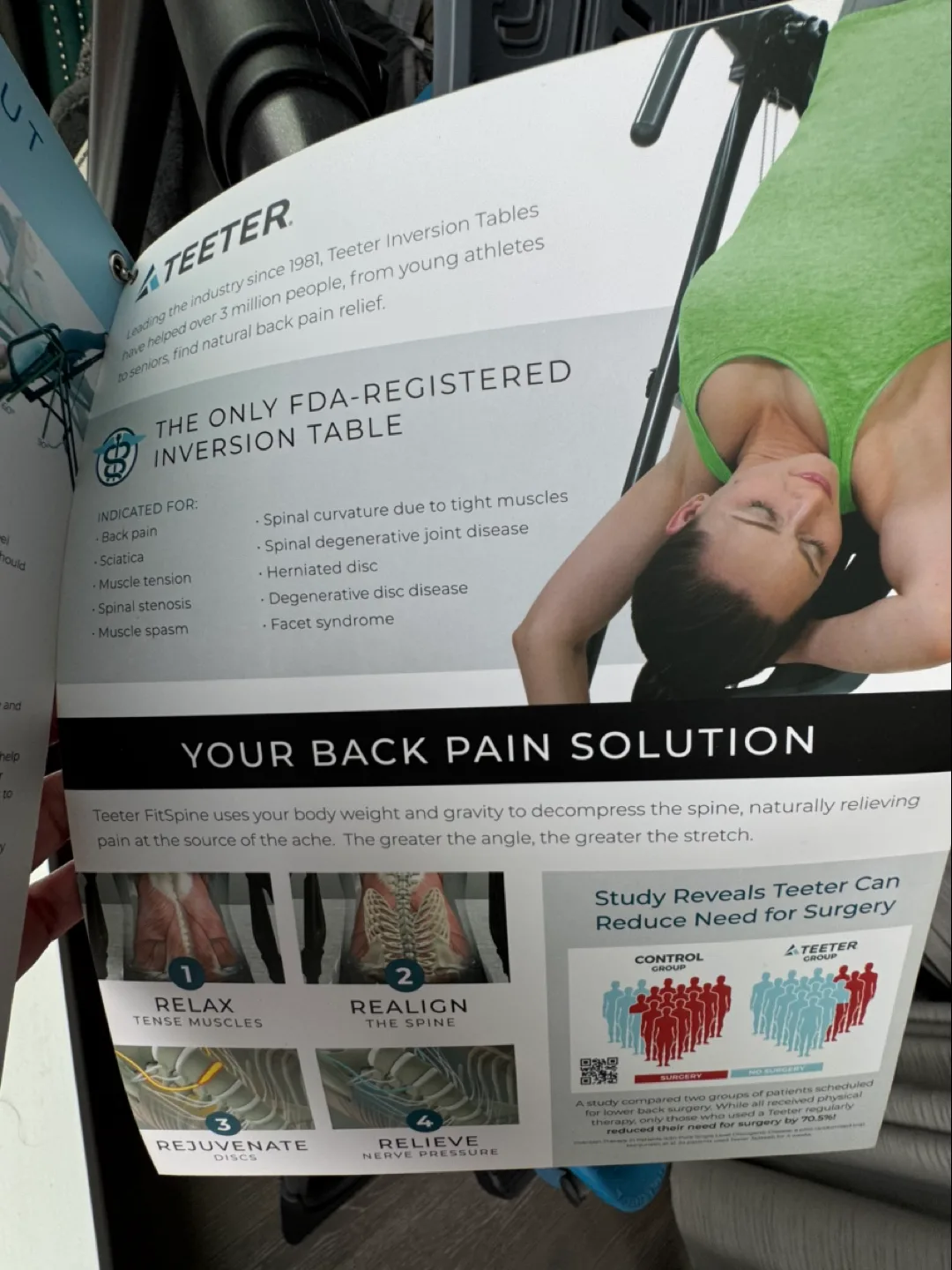 Teeter FitSpine X2 Inversion Table image indicator(5)
