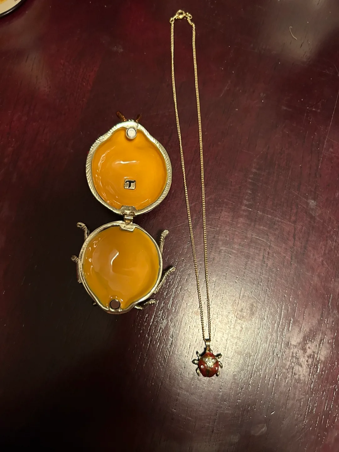 Treasures Ladybug Trinket Box and Necklace Set image indicator(4)