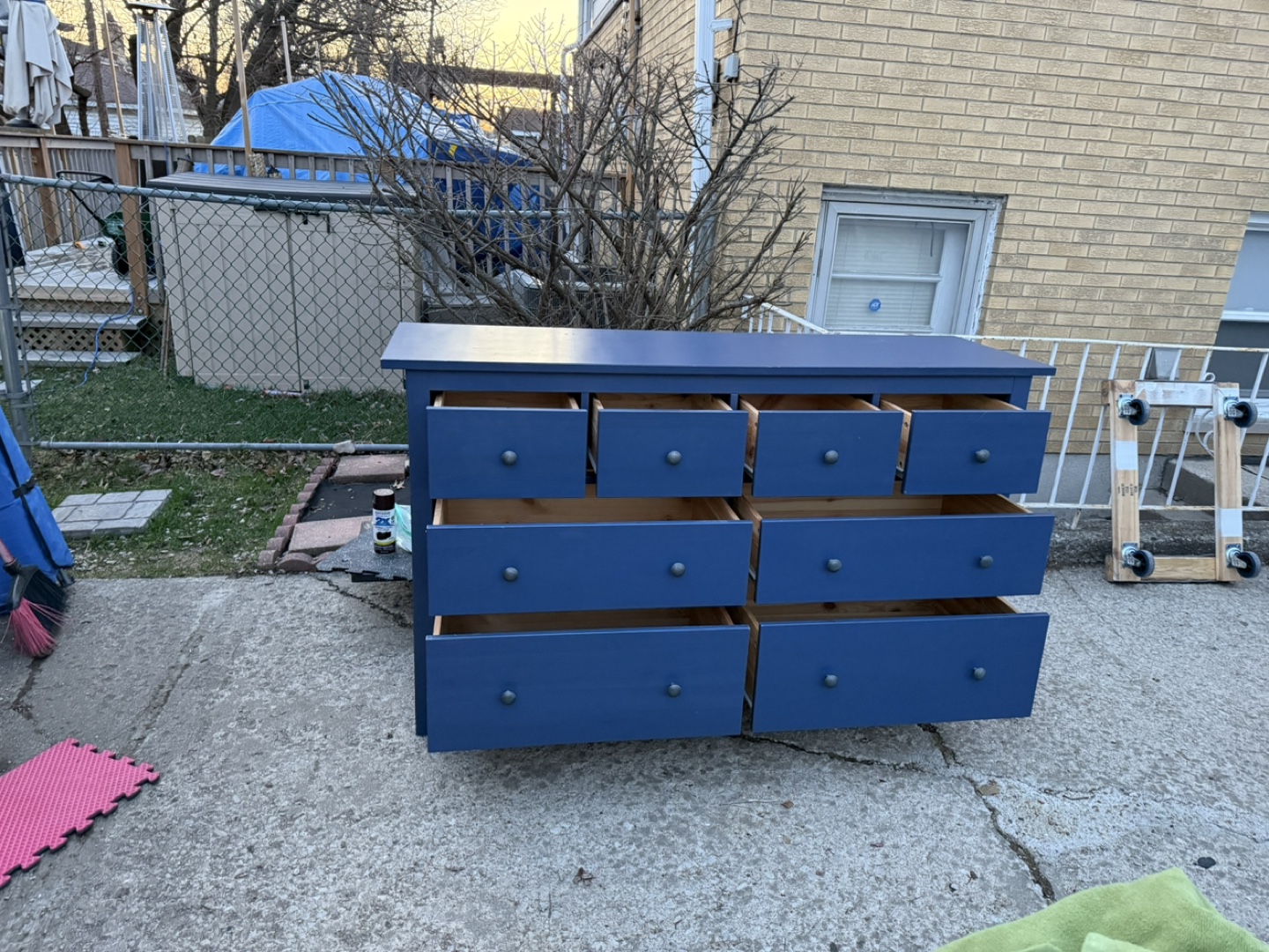 IKEA HEMNES 8-Drawer Dresser in Blue - photo 5