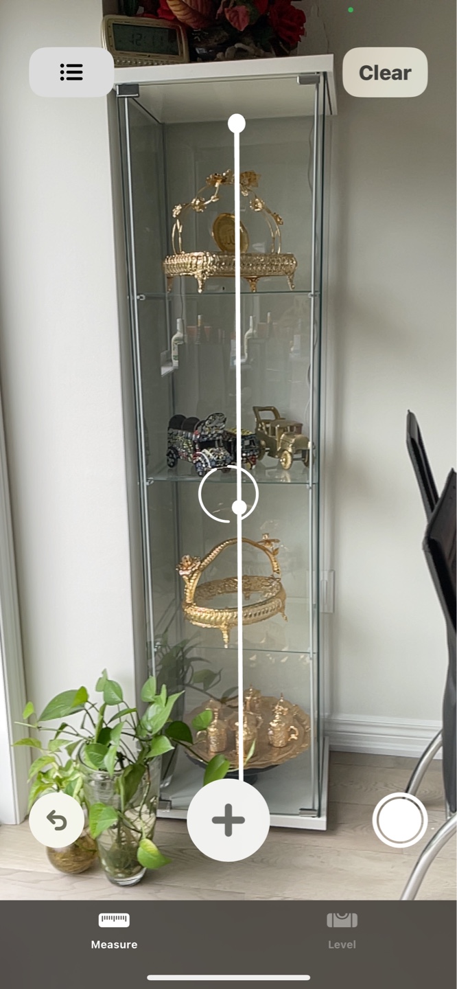 Glass curio cabinet with shelves - photo 4