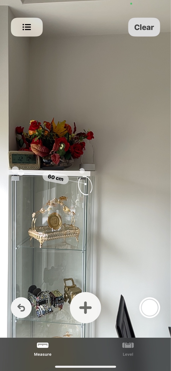 Glass curio cabinet with shelves - photo 5