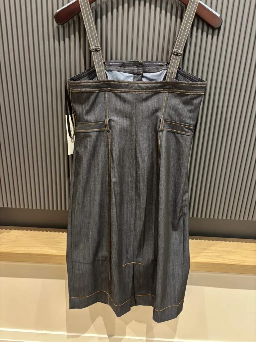 Calvin Klein Denim Button-Front Sundress image indicator(2)