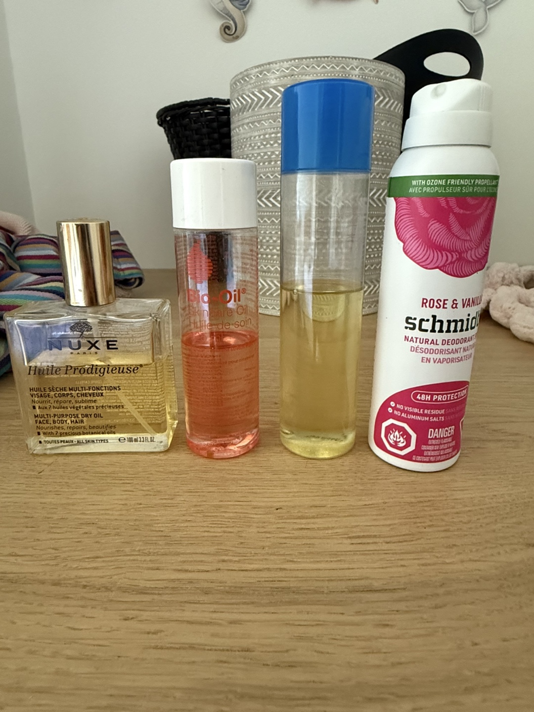 Body oils and deodorant