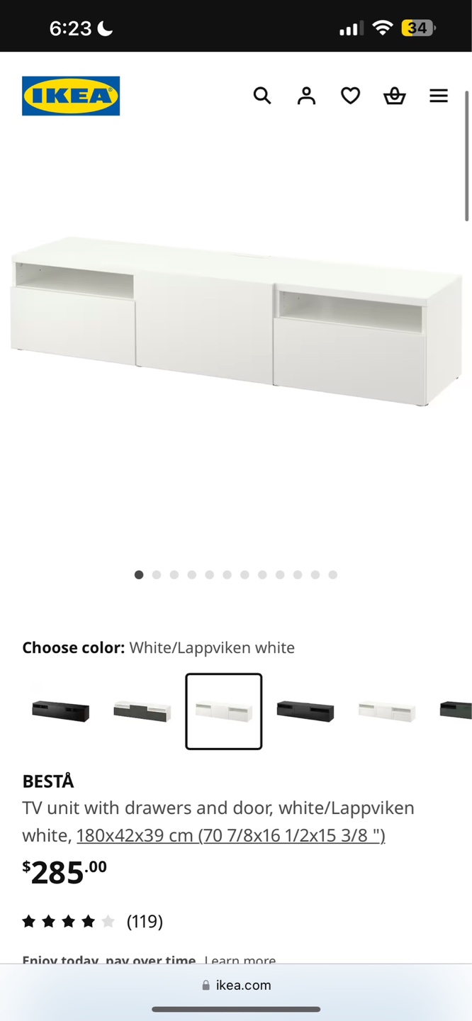 IKEA BESTÅ TV unit white - photo 2