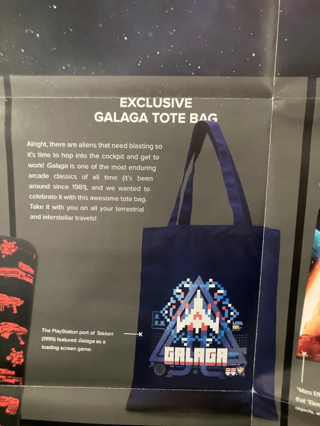 Namco Galaga Exclusive Tote Bag image indicator(2)