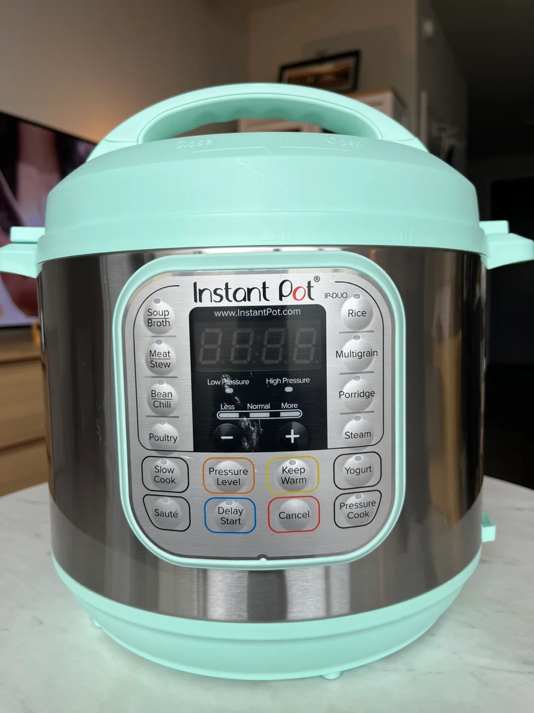 Mint Green Instant Pot Duo 6-Quart Electric Pressure Cooker thumbnail