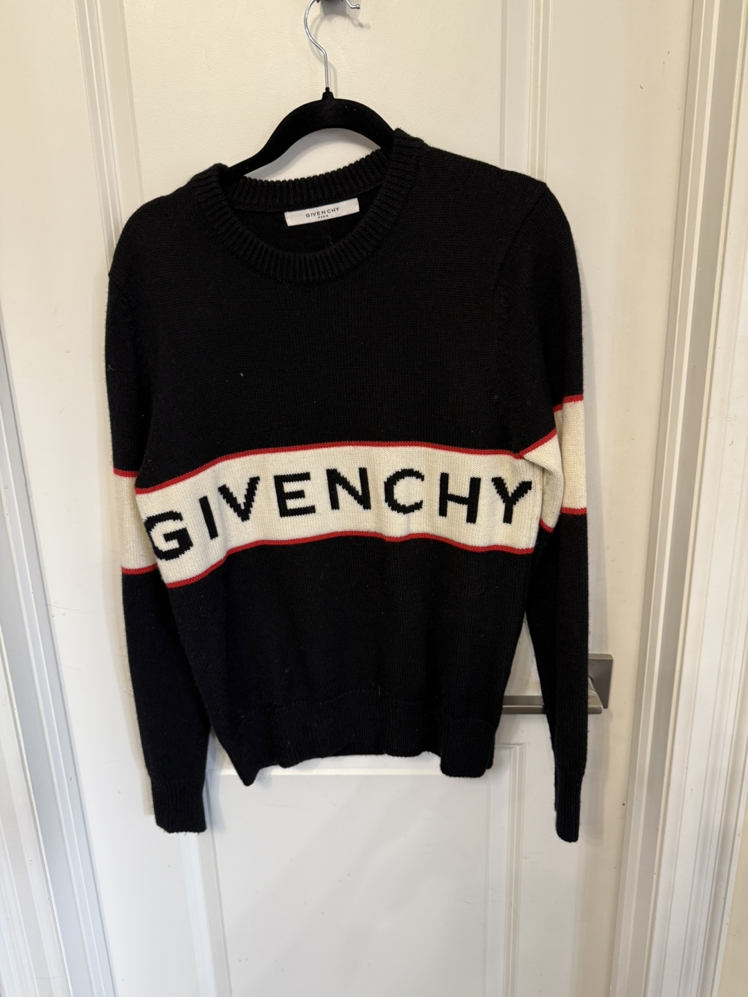 Givenchy Paris Black Knit Sweater