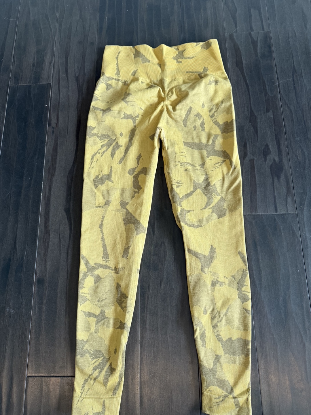 Gymshark Seamless Camo Leggings - Mustard Yellow - photo 2
