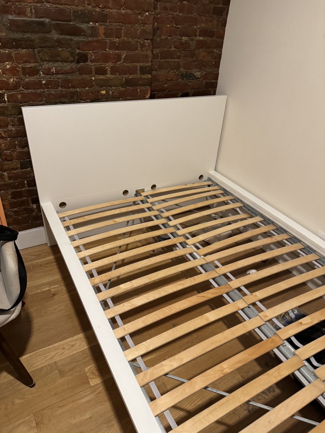 IKEA White MALM Full Bed Frame - photo 3