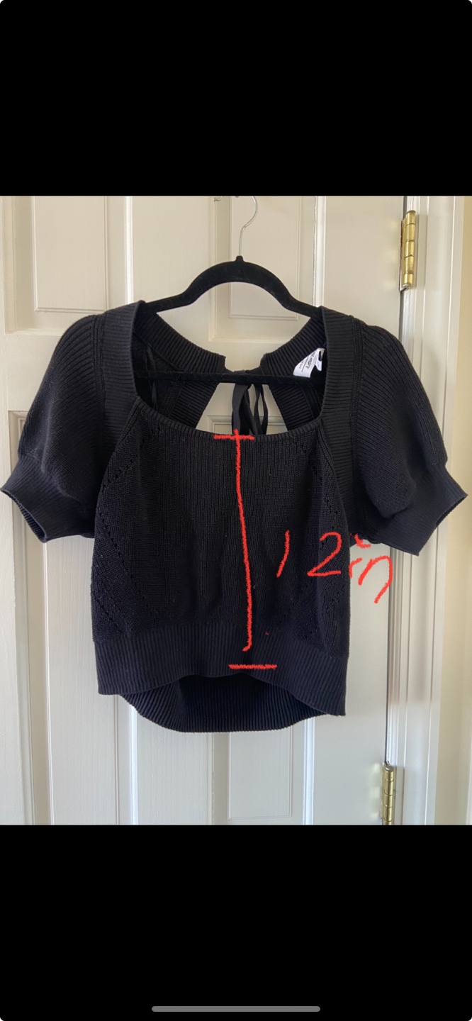 & Other Stories Black Knit Crop Top - photo 3