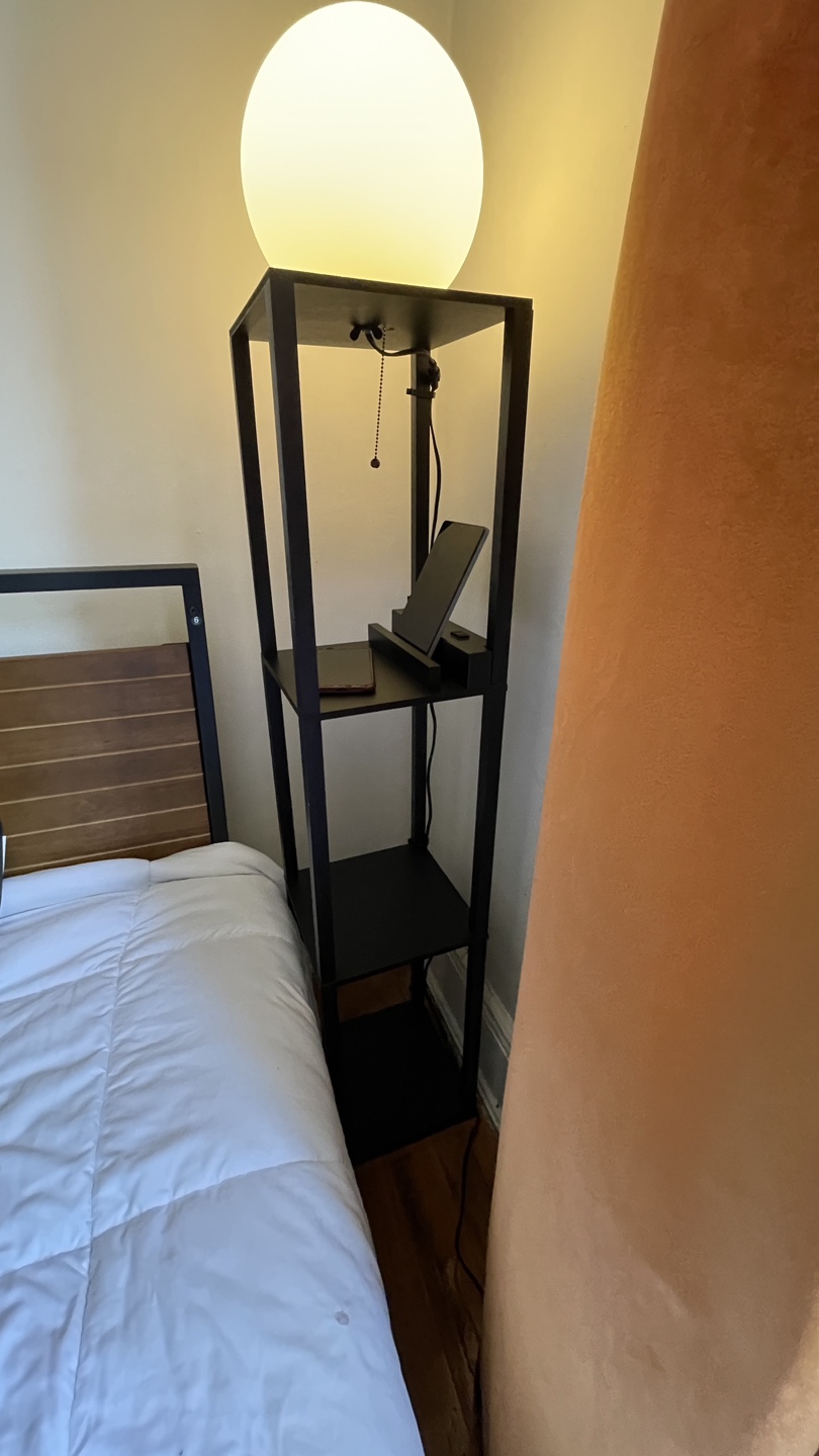 3-Tier Shelf with Integrated Floor Lamp - photo 4
