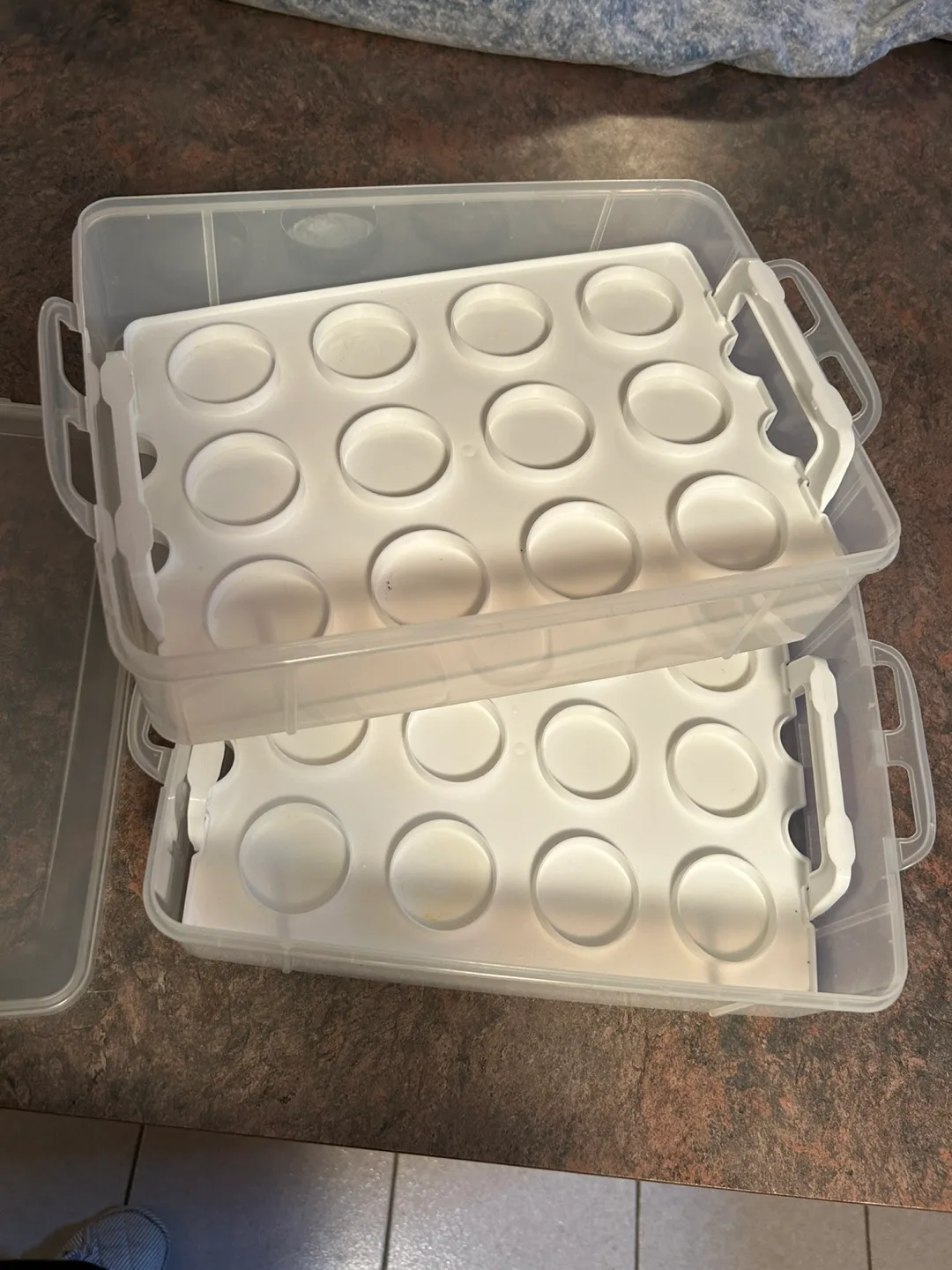 Clear Plastic Cupcake Carrier with Two Layers image indicator(2)