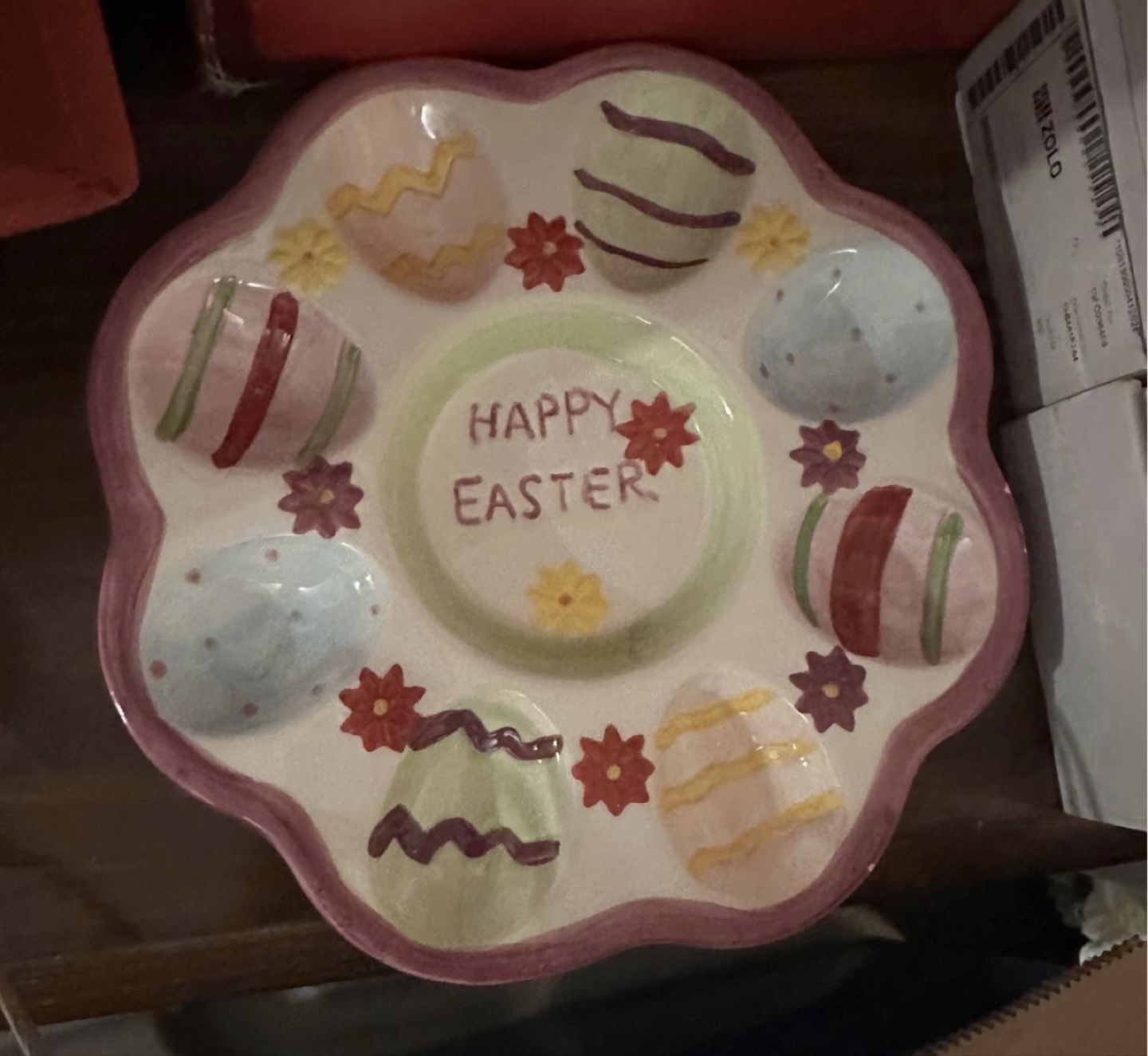 Ceramic Easter plate