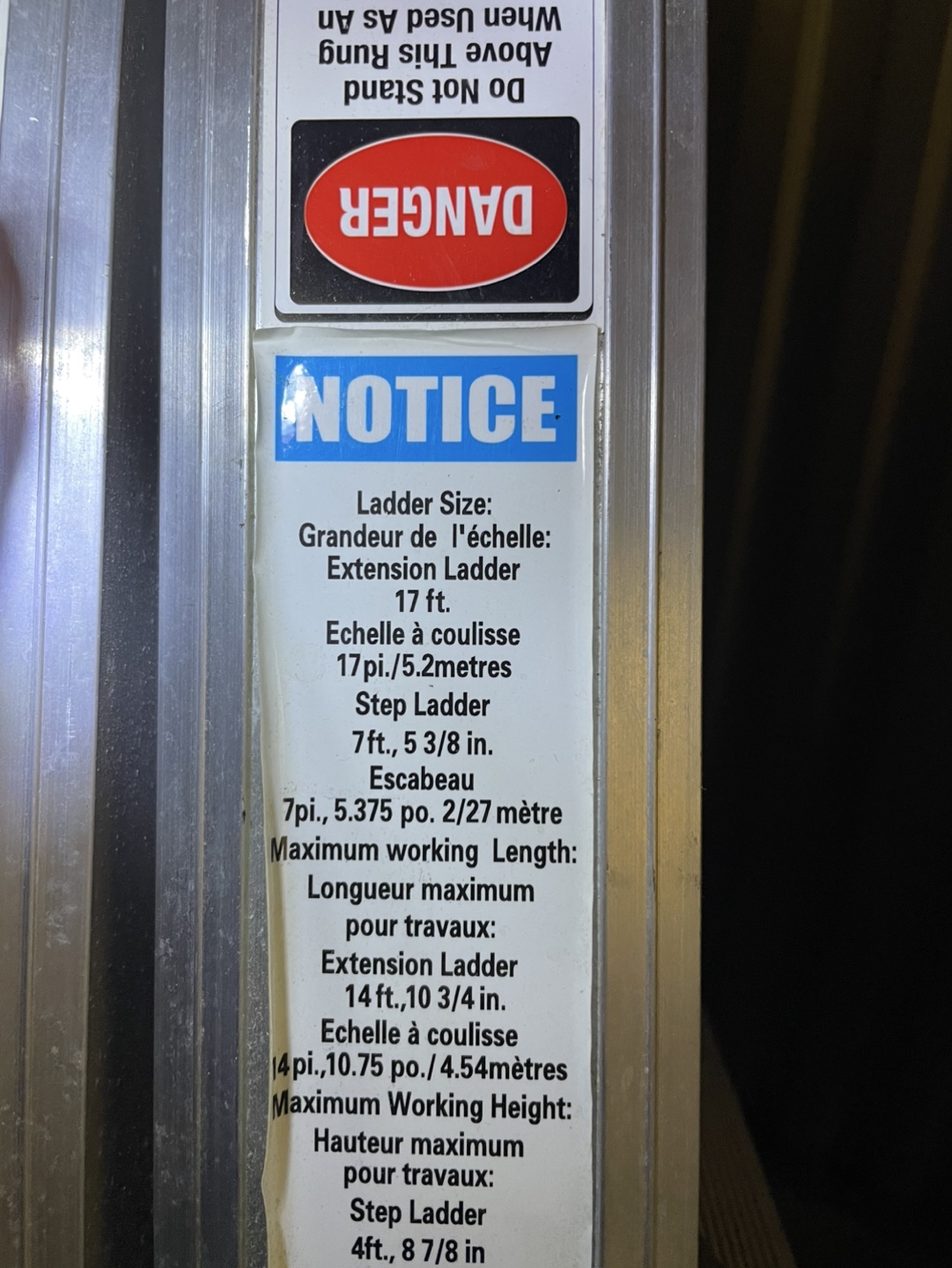 💛 Vulcan Ladder - 17ft Extension Ladder - photo 2