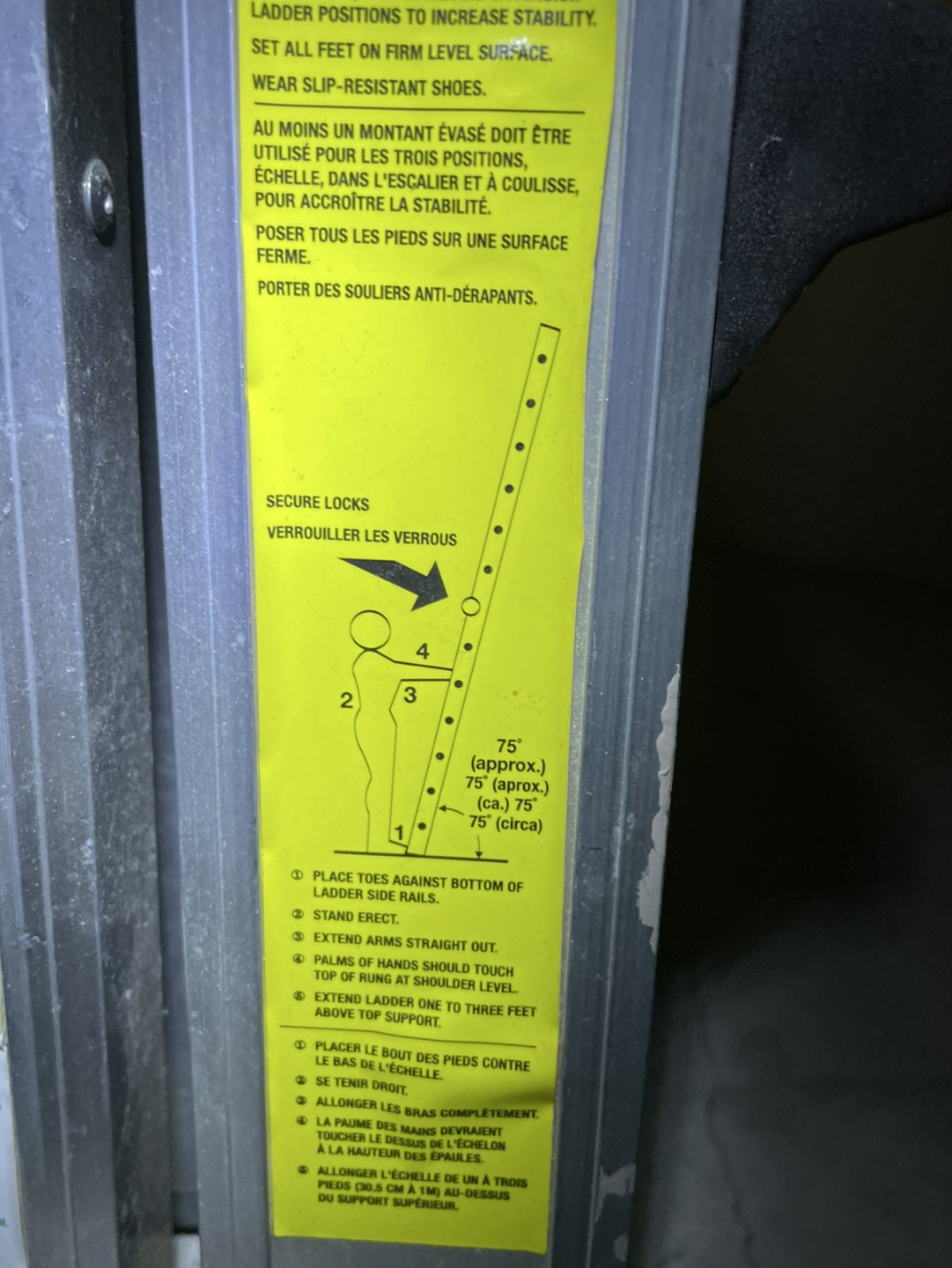 💛 Vulcan Ladder - 17ft Extension Ladder - photo 3