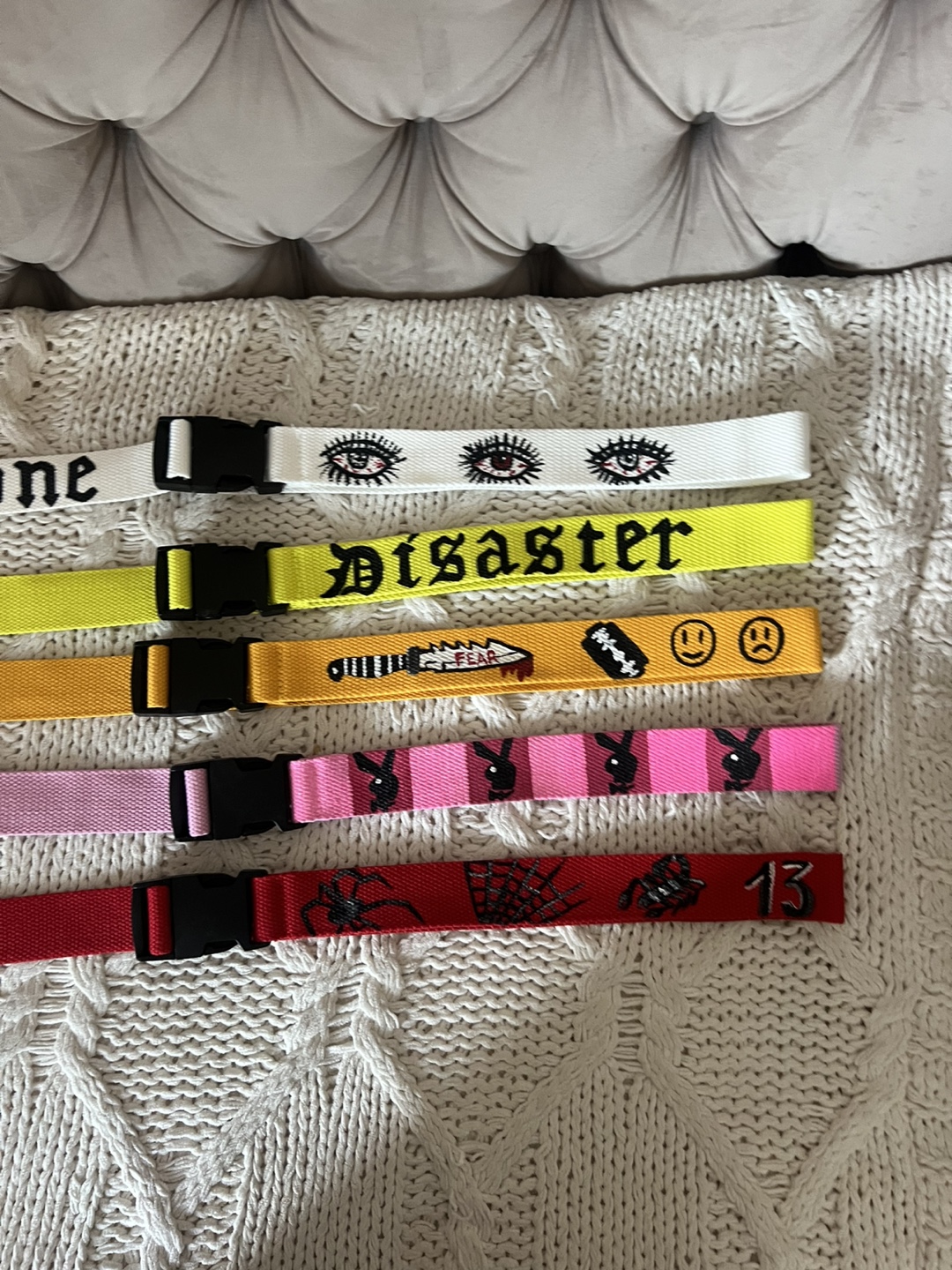 Set of six custom printed belts - photo 3