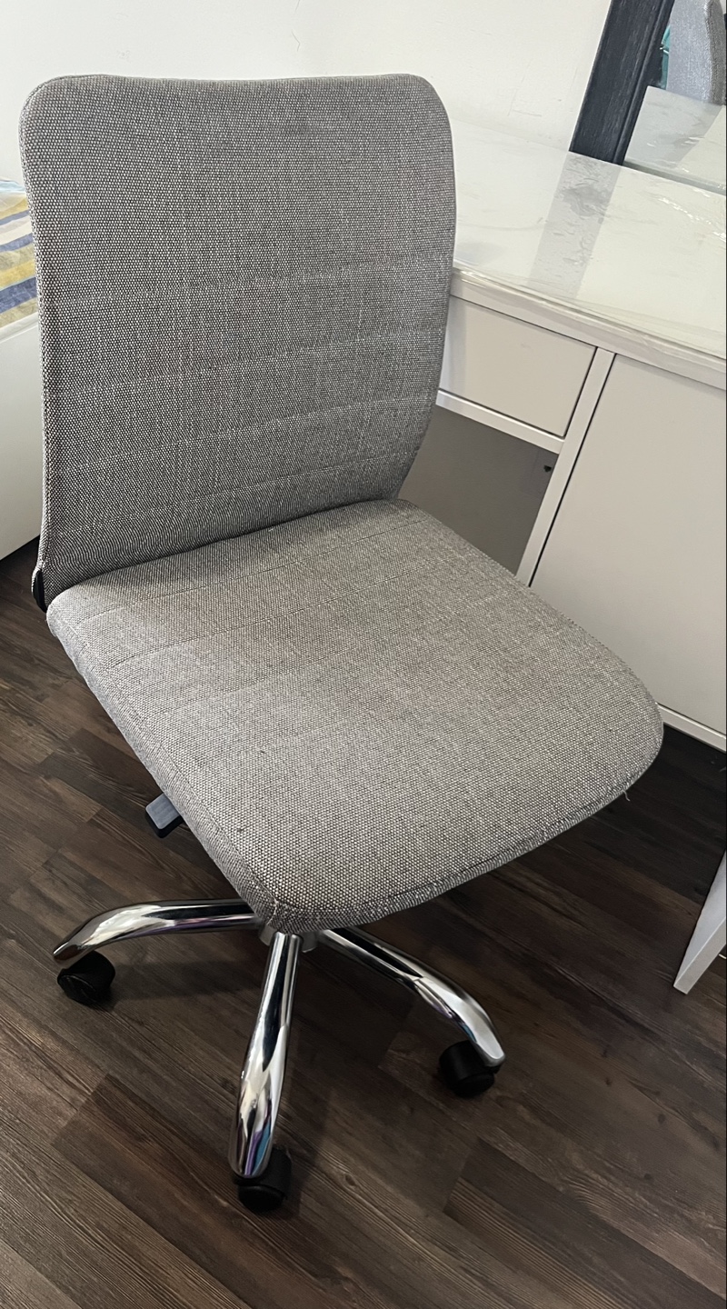 Swivel Grey Fabric Office Chair