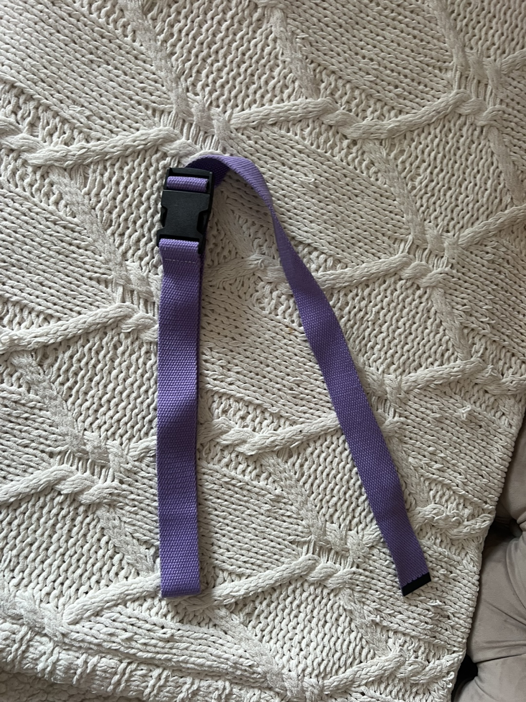 Purple adjustable belt