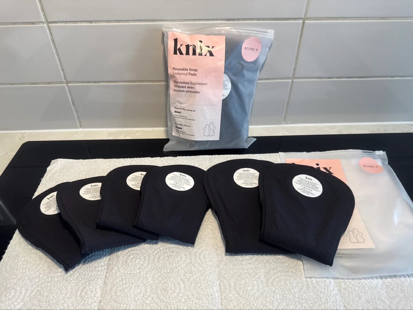 Knix Reusable Snap Leakproof Pads - 6 Pack image indicator(2)