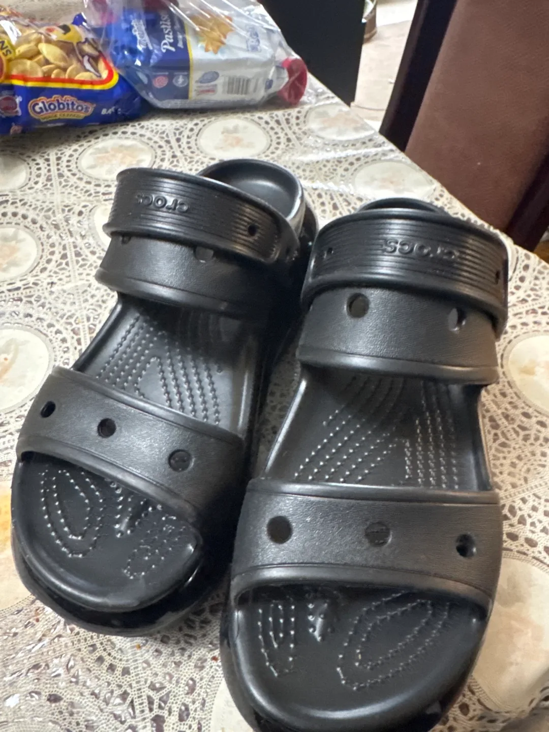 Crocs Unisex-Adult Mega Crush Platform Sandals - Black image indicator(6)