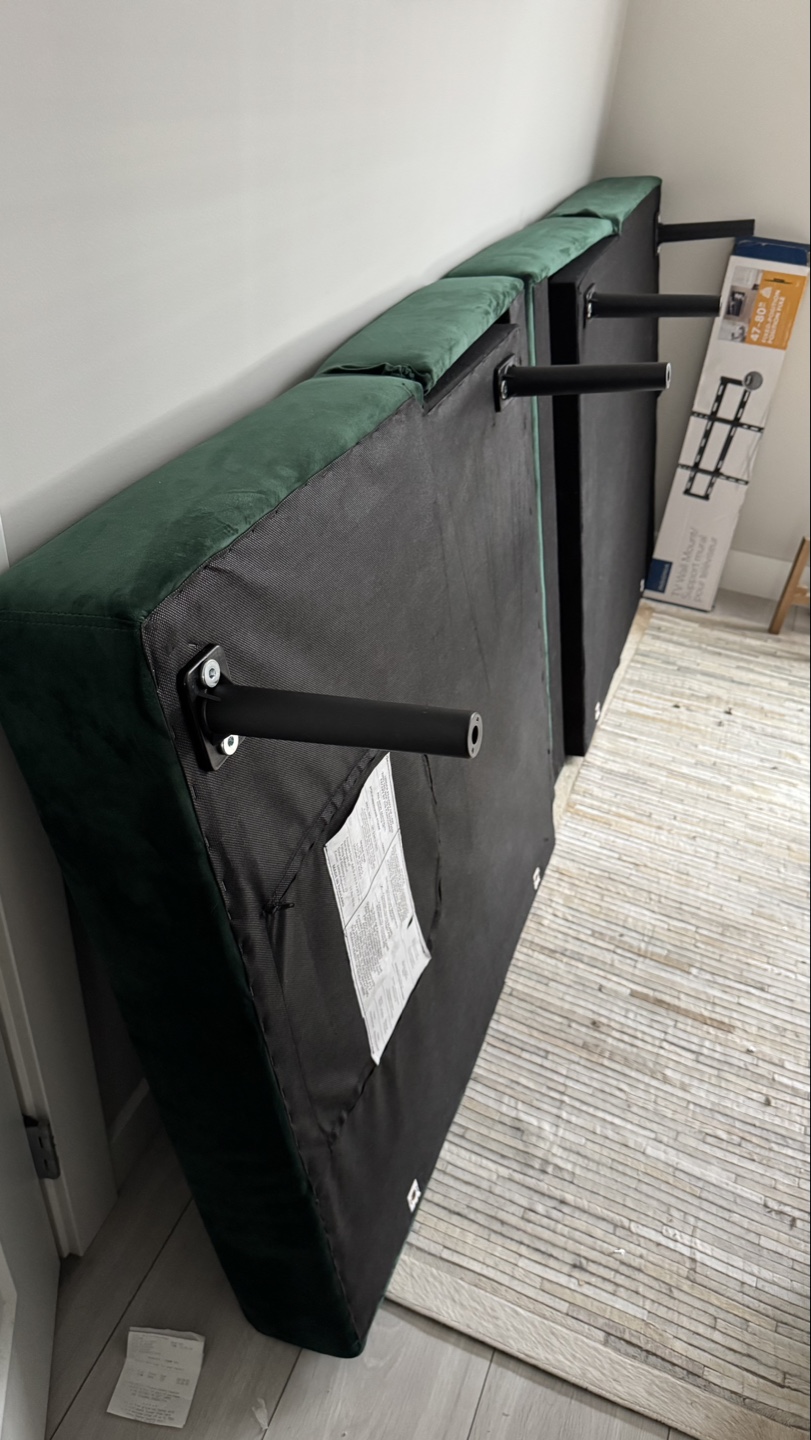 EIB Green Velvet Futon Sofa Bed - photo 4