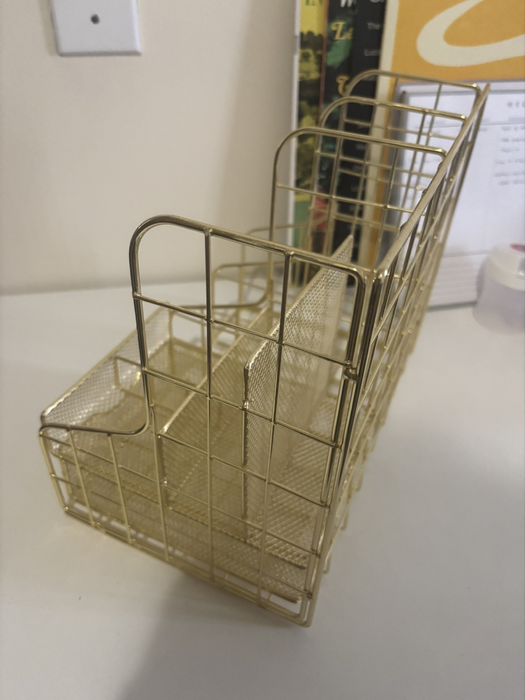 Gold Metal Desk Organiser - photo 5