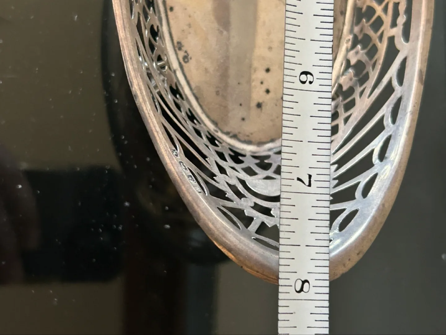 Antique 1909 Sterling silver dish bonbon bowl image indicator(7)